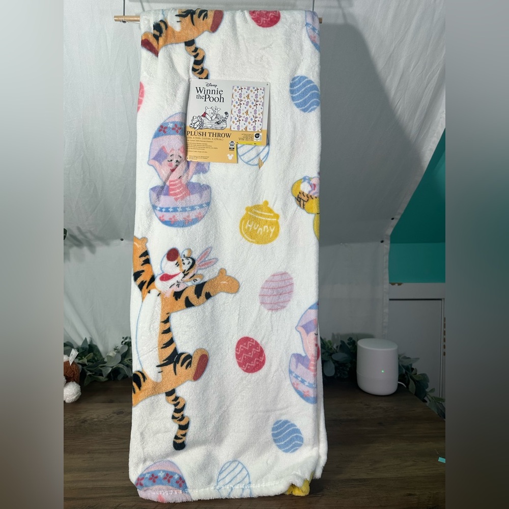 Winnie the Pooh Easter Plush Throw Blanket